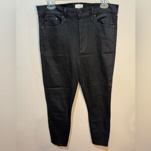 Alice & Olivia Women's Black Good High Rise Ankle Skinny‎ jeans Sz 31